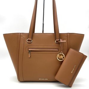 Michael Kors Large Carine Tote Bag & Trifold Wallet